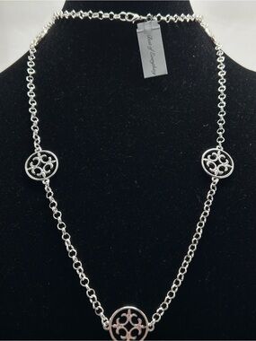 Best Of Everything, Long Silver Necklace, NWT